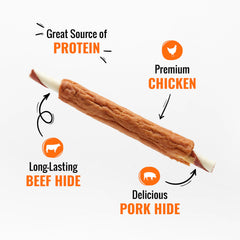 GOOD 'N' FUN Triple Flavor Ribs chew pork hide texture variety