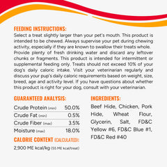 GOOD 'N' FUN Triple Flavor Ribs chew rib-shaped design for playful chewing