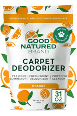 Good Natured Brand carpet deodorizer powder for deep odors and lasting freshness.