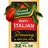Good Seasons Zesty Italian dressing box with four packets for quick meals