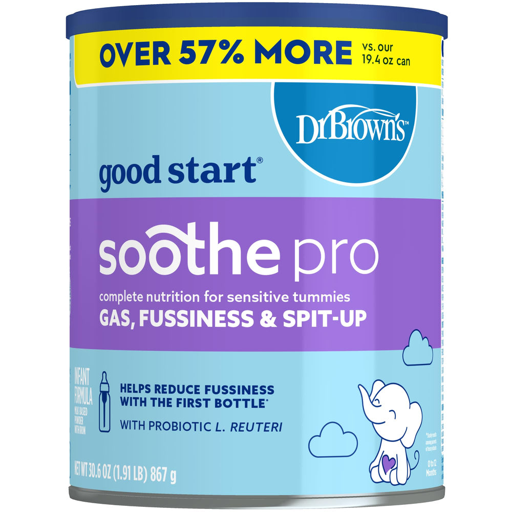 Good Start Soothe Pro bottle being poured to support gentle digestion.