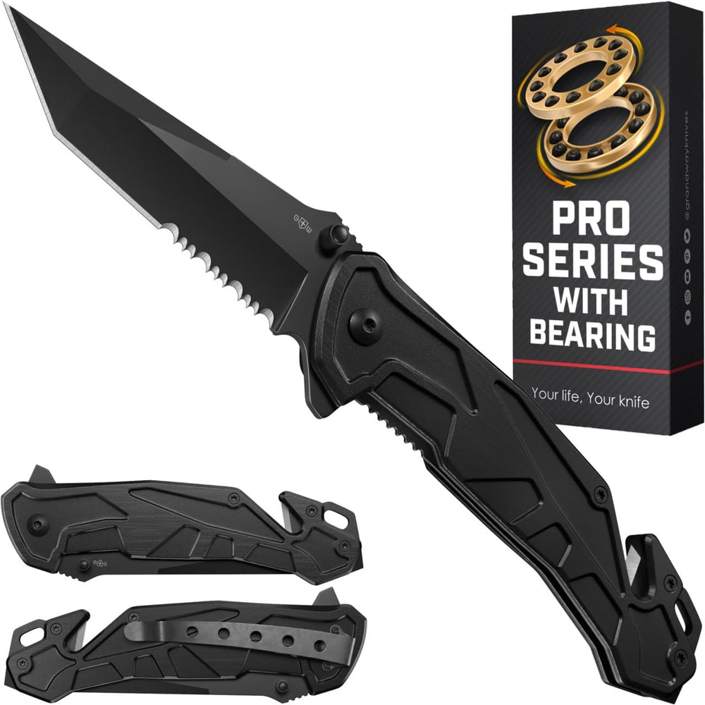 GOOD WORKER legal pocket knife bearing-5in1 closed for everyday carry