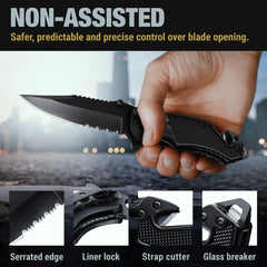 GOOD WORKER knife with pocket clip for convenient carry