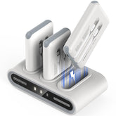 GOODaaa portable charger 3-pack with dock powers multiple devices on the go.