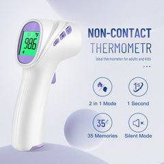 GoodBaby No-Touch Thermometer held in hand for easy family checks
