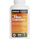 GoodMeds psyllium husk 520mg bottle supports daily digestive comfort.