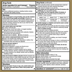 108-count GoodSense box featuring cherry lozenges for a quit plan