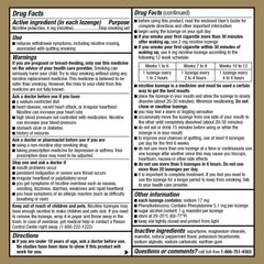 GoodSense Nicotine Polacrilex Lozenge Mint blister pack highlighting easy dosage
