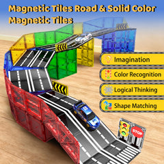 Goodtiles City Roads printed tiles: vibrant visuals spark imaginative traffic scenes.