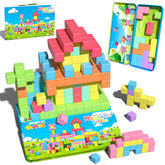 Goodtiles Mini Magnetic Blocks travel box for on-the-go play