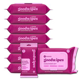Goodwipes rosewater flushable wipes pack for daily freshness and confident clean.