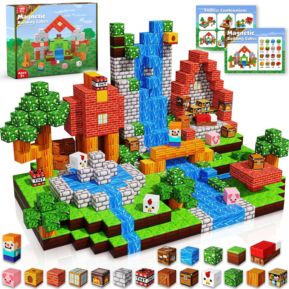 Goody King Magnetic Blocks 100 cubes ready for creative STEM play