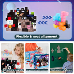 Goody King space theme tiles promote hands-on exploration and model construction.