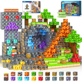 Gooidea Magnetic Blocks crystal mine cave for STEM play and fine motor skills.
