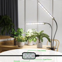 GooingTop dimming controls show 50% brightness option for plant care