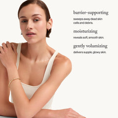 goop Beauty Microderm Body Polish foam texture forming a rich lather