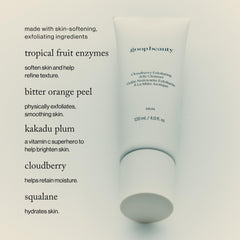 Goop Exfoliating Jelly Cleanser foamless texture close-up highlights gentle polish