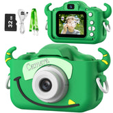 Goopow Kids Camera front view for easy, durable kid photography.