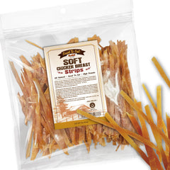 Gootoe Soft Dog Treats chicken jerky in resealable packaging for easy storage