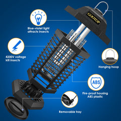 GOOTOP Bug Zapper electric grid inside the unit for contact zap.