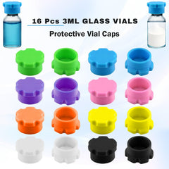 Goqeut peptide vial cap highlights color-coded organization for samples.