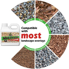 GoRezn Mulch Glue adhesion test highlights strong binding for varied ground covers