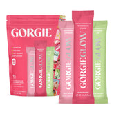 GORGIE Glow 15-sticks pack for on-the-go hydration and skin support.