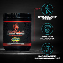 Gorilla Mind Gorilla Mode Nitric Upgraded showcases massive pumps during training sessions.
