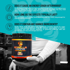 Gorilla Mind Pre Workout label closeup showing high caffeine blend