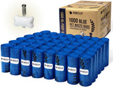GORILLA SUPPLY blue dispenser with bag rolls for hands-free cleanup