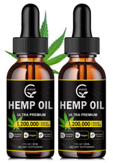 GORNVB High Potency Hemp Oil 2-Pack bottle front showcasing organic, pure extract for everyday use