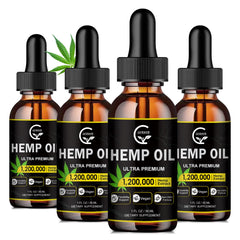 GORNVB High Potency Hemp Oil bottle with dropper for daily calm and focus.
