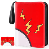 GOROMA card binder front cover in red, durable PU leather for daily protection.
