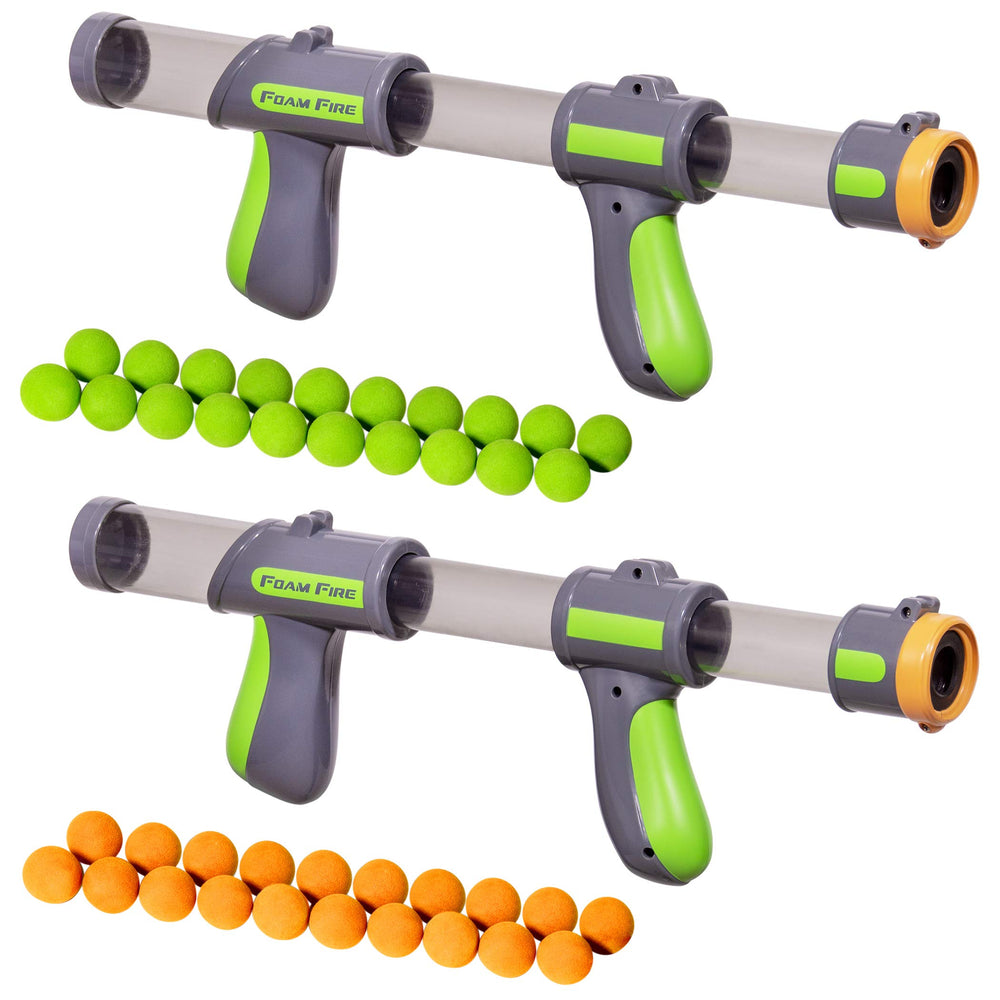 GoSports Foam Fire Blasters 2 Pack in action for safe backyard target practice