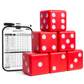 GoSports giant 3.5-inch red foam dice for family game night