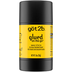 Got2b Glued On-The-Go Wax Stick bottle close-up showing sleek hold