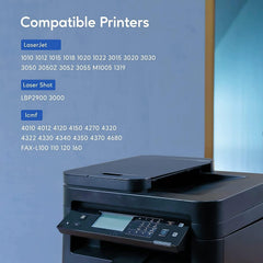 Gotoby 12A toner cartridge print quality close-up highlights crisp black lines