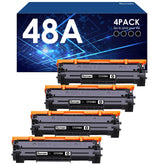 GOTOBY 48A toner cartridge front view for crisp black print quality.