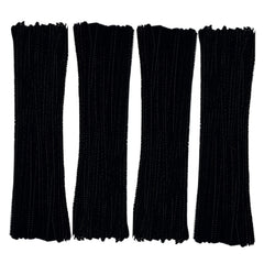 GOTOONE black pipe cleaners 200-piece pack for versatile crafts and decorations.