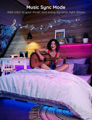 Govee LED strip timer feature enables automated daily lighting.