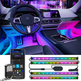 Govee car lights RGBIC interior colors create personalized ambiance inside the cabin