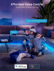 Govee LED strip syncs to music for lively parties and gaming.