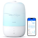 GoveeLife smart humidifier on a nightstand with top-fill design for easy refills.