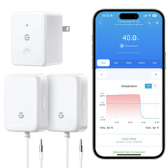 GoveeLife WiFi fridge thermometer alarm with real-time alerts for safe food storage