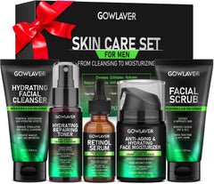 GOWLAVER men's cleanser bottle cleanses while hydrating all skin types.