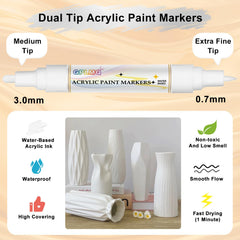 GPLMQ Water-based ink delivers vibrant, quick-drying white on various materials.
