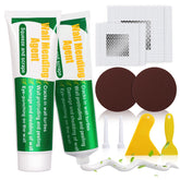 GQLife-ing drywall repair paste applied to a hole for quick, seamless fix.