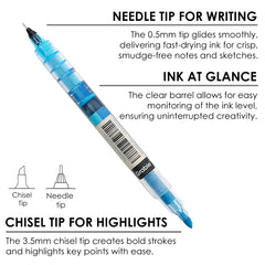 Grabie dual-tip pen highlighting panel demonstrating bold emphasis