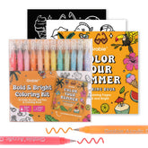 Grabie 12Colors pen set with summer colors ideal for vibrant drawings and journaling.