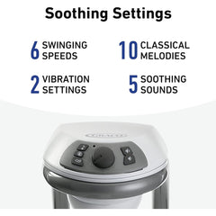 Graco DuetConnect LX multi-direction seat allowing baby to face different directions for soothing.